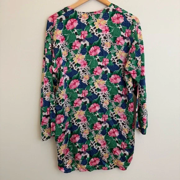 Vintage Victoria's Secret Silk Floral Top Gold Label Sleep Shirt Women's Size S - Picture 6 of 8